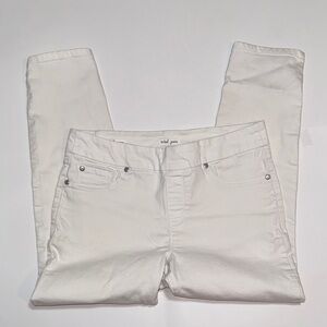Tribal Audrey Pull-On White Jeans Size 10 Petite